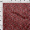 thumbnail image 3 of oneOone Georgette Viscose Red Fabric Abstract Dress Material Fabric Print Fabric By The Yard 42 Inch Wide, 3 of 4