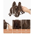 thumbnail image 4 of Messy Hair Bun Synthetic Hairpieces Natural Wave Claw Clip Short Ponytail Hair Extensions, 4 of 7