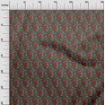 thumbnail image 2 of oneOone Viscose Chiffon Fabric Spiral & Floral Block Decor Fabric Printed BTY 42 Inch Wide, 2 of 4