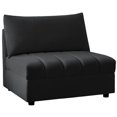 thumbnail image 2 of Meridian Furniture Jacob Black Velvet Armless, 2 of 8