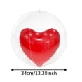 thumbnail image 2 of Ballon Cœur Gonflable avec Mini Ballon Intérieur, Décoration de la Saint-Valentin en PVC – Accessoire Réutilisable pour Jardin Intérieur, Fête, Demande en Mariage, Toile de Fond Photo, Plaisir, 2 of 6