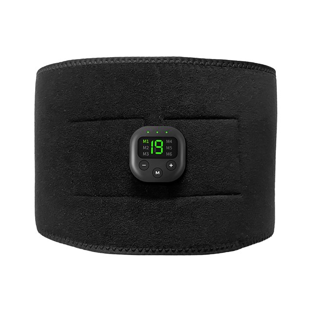 Smart Fitness Trainer Belt Electrical Abs Stimulator Unisex Abdominal Muscle Trainer 6 Modes 19 Levels