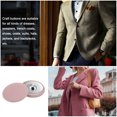 thumbnail image 5 of Unique Bargains 20pcs 48L Fabric Cloth Covered Button 30mm Round Metal Shank Sewing Buttons for Suits Dress Blouses, Pink, 5 of 5
