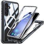 Case for Samsung Galaxy A36 5G, Heavy Duty & Rugged [Built-in Screen Protector] Shockproof Drop Protection with Port Anti-Dust/Scratch 360 Full Body Phone Cases For Samsung Galaxy A36 5G,Black