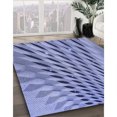 thumbnail image 3 of Ahgly Company Tapis d'Intérieur Lavable en Machine Rectangle Transitionnel Jeans Bleu, 2 Pieds x 4 Pieds, 3 of 7
