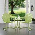 thumbnail image 2 of Crosley Furniture Griffith 3Pc Metal Patio Conversation Set in Key Lime Green, 2 of 8