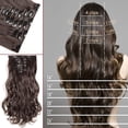 thumbnail image 5 of Straight Full Head Clip in Hair Extensions Synthetic 8 Pieces 18 Clips Hairpiece for Women, 5 of 5