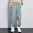 thumbnail image 3 of Men's Pants Summer Slim Mesh Breathable Sweatpants, 3 of 5