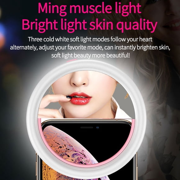 Baohd Clip-On Selfie Fill Lamp Portable Selfie Ring Light Mobile Phone Selfie Light For Home Outdoor Live Broadcast