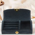 thumbnail image 4 of WASHWEPE Travel Size Jewelry Case Dark Blue Jewelry Organizer With Scratch Protection 1Set, 4 of 8
