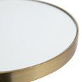 thumbnail image 3 of Kate and Laurel Hescott Table à Boisson Moderne Miroir, 10 x 10 x 24, Marbre Blanc et Or, Table d'Appoint Ronde Charmant avec Base en Marbre de Qualité Supérieure et Dessus de Table Miroir, 3 of 7