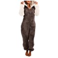 thumbnail image 2 of Combinaison à Manches pour Femmes Combinaison à Manches Longues avec Capuche Pyjama Décontracté d'Hiver Chaud Combinaison de Nuit pour Femmes en Liquidation, 2 of 6