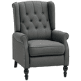 thumbnail image 1 of HOMCOM Canapé Inclinable Manuel avec Accoudoirs pour Salon Gris Foncé, 1 of 9