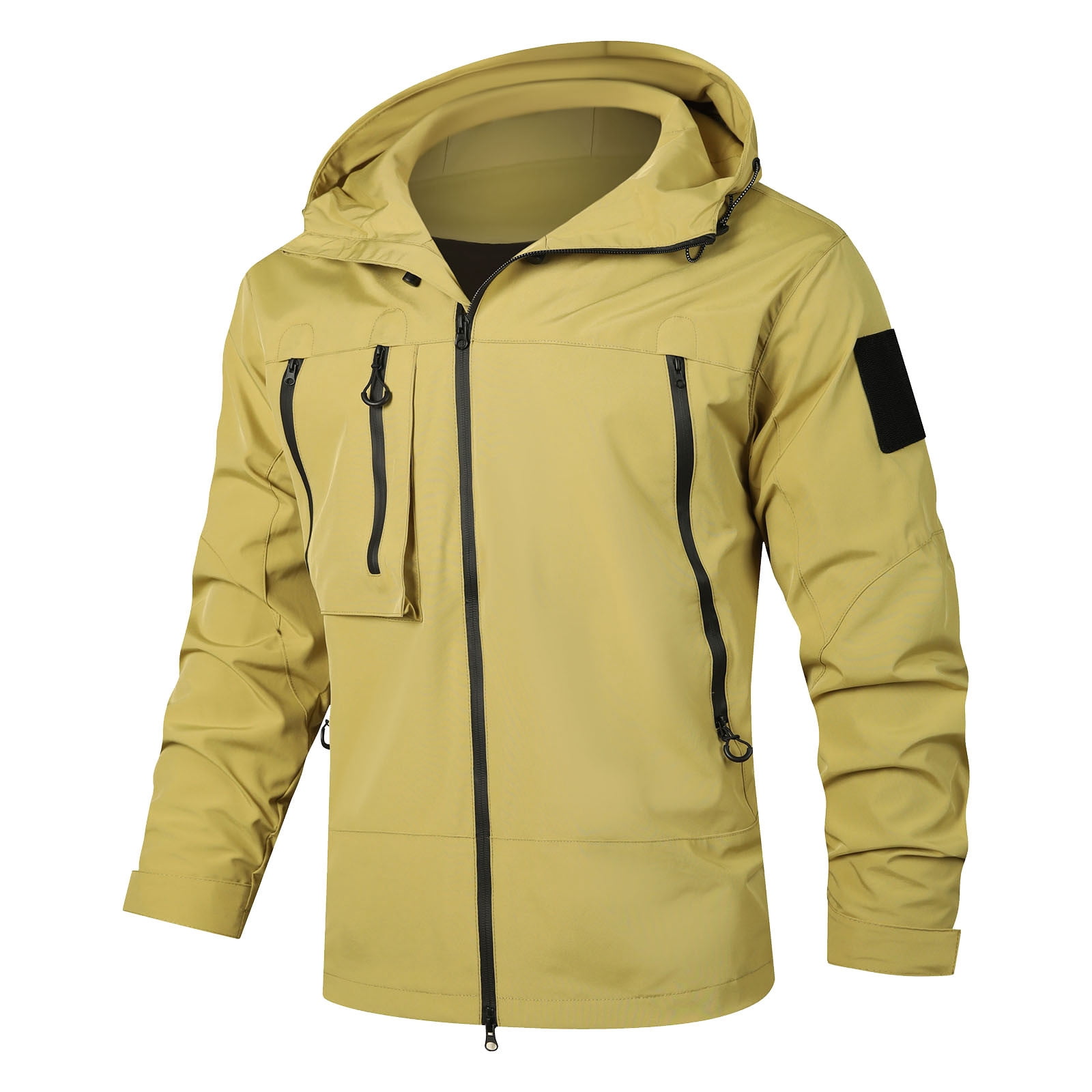 RKSTN Jackets for Men Fall Fashion Spring And Charge Coat Thin Outdoor Mountaineering And Riding Windproof Work Coat Mens Coats