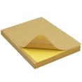 thumbnail image 2 of 50 Sheet A4 Brown Kraft Sticker Paper Sheet Self Adhesive Label Inkjet Printer, 2 of 8