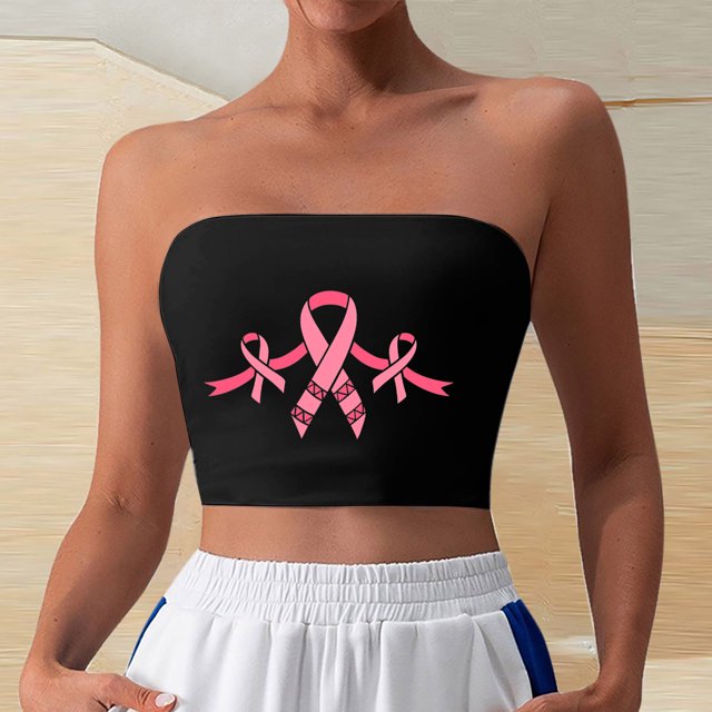 Tube Tops, Womens Printed Strapless Yoga Exercise Chest Wrap Pullover
