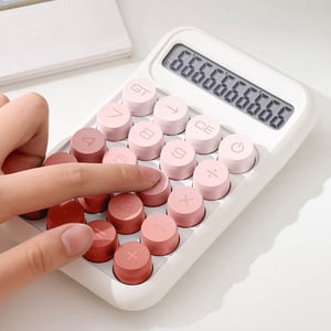 EGNMCR Office & Stationery Basic Standard Calculators Mini Digital Desktop Calculator With 10-Digit LCD Display- Calculator Pocket Size For Home School For Kids A calculator