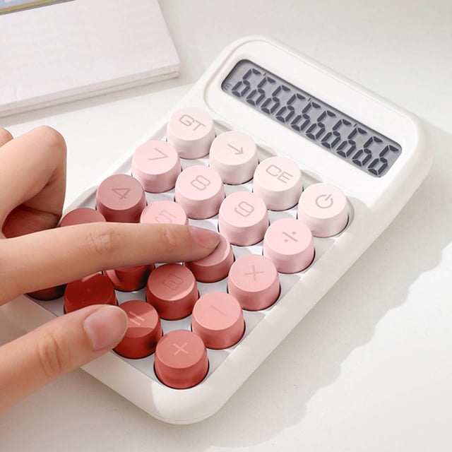Calculators Desktop,Portable Digit Basic Calculator,Pocket Calculator Small,Basic Standard Calculators Mini Digital Desktop Calculator with 10-Digit LCD Display- Calculator Pocket Size for Home
