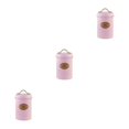thumbnail image 1 of Wweixi Transparent Tea Jars For Storing And Displaying Favorite Tea Leaves Food Grade Metal Kitchen Storage Jars Jars Kitchen Pink tea 3Set, 1 of 6