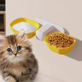 thumbnail image 4 of Milaget 1 Ensemble Contenant Mural pour Nourriture de Chat Mangeoire pour Animal Suspendu Bol pour Animal Suspendu Fixe Jaune, 4 of 8