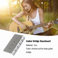 thumbnail image 1 of Ruiboury 4 String Guitar Bridge Baseplate Guitars Plate Sturdy Stable Metal Manual Accessories Compatible Electric Bass Parts, 1 of 6