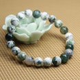 thumbnail image 3 of Bracelet Extensible Unisexe en Perles Rondes de 8 mm en Agate d'Arbre Naturelle, 3 of 5