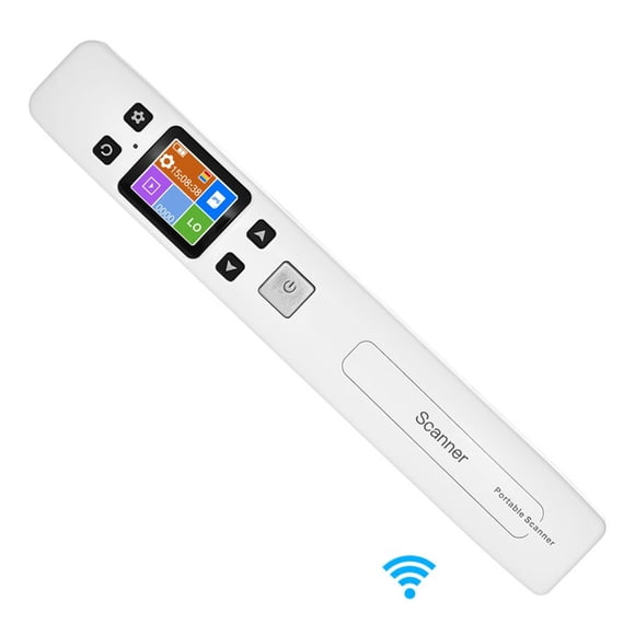 MesaSe Balayeuse Portative à Main pour Documents/ Livres/ Images, Résolution 1050 Dpi, Numérisation Haute Vitesse, Format A4, JPEG/ PDF, Écran LCD Coloré pour Bureau et Entreprise, Reciepts
