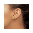 thumbnail image 3 of Boucles d'Oreilles à Tige Papillon Polies en Or Jaune 14 K, 3 of 5