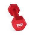 thumbnail image 1 of CAP, 10lb Neoprene Dumbbell, Red, Single, 1 of 8