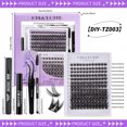 thumbnail image 4 of Fofosbeauty DIY Lash Extension Kit, 156pcs Individual Lashes Cluster, 10-18mm Mix Lash Clusters for Women Kids Teens, with Lash Bond Seal Remover(5ML) Eyelash Brush Tweezer, Black Medium, 4 of 7