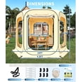 thumbnail image 3 of Screen House Tent Pop-Up, Portable Screen Room Canopy Instant Screen Tent 10 x 10 FT with Carry Bag for Patio, Backyard, Deck & Outdoor Activities, 3 of 7