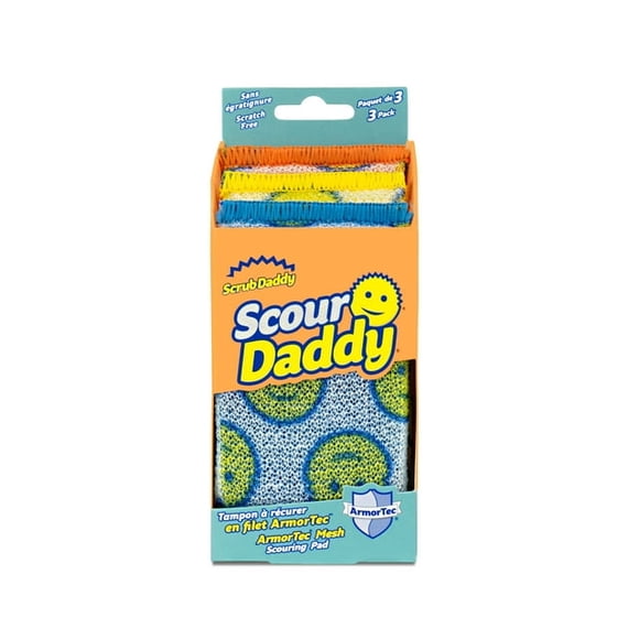 Scrub Daddy Tampons à Récurer Robustes Daddy, Lot de 3