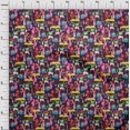 thumbnail image 4 of oneOone Cotton Cambric Purple Fabric Abstracts Fabric For Sewing Printed Craft Fabric By The Yard 56 Inch Wide, 4 of 5