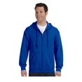 thumbnail image 1 of Gildan Men's Satin Label 1x1 Rib Zipper Pouch Pocket Hoodie, Style G18600, 1 of 1