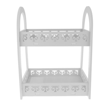 2 Tier Storage Rack Kitchen Bathroom Stand Shelf Unit Organizer
