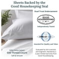 thumbnail image 2 of California Design Den Double Size Sheet Set - 600 Thread Count 100% Cotton Sateen, Soft & Breathable - True Ivory, 2 of 9