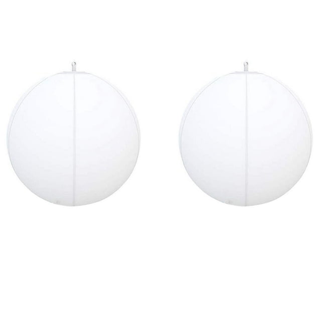 AMERTEER 2Pcs Swimming Pool Toy 13 Colors Glowing Ball Inflatable Led Glowing Beach Ball