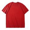 thumbnail image 4 of Pisexur T Shirts for Man , Hommes Couleur Unie Mode Décontractée Ventilée Col Rond Exercice Manches Courtes Haut Rouge, m Chemises de Golf Hommes & Chemises Hommes, 4 of 4