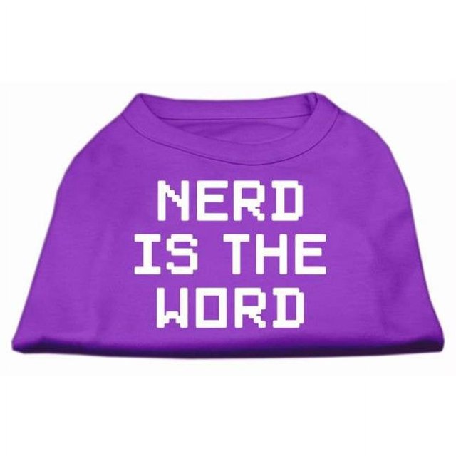 Nerd Est le Mot Sérigraphie Chemise Violet XXL (18)