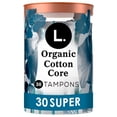 thumbnail image 1 of L. Cotton Tampons Super Absorbency, Free from Chlorine Bleaching, Pesticides, Fragrances, or Dyes, 1 of 21