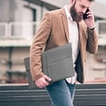 thumbnail image 4 of Lisbinx Advanced Leather File Bag | Business Briefcase Folder | Thickened Waterproof Document Organizer | 348mm x 265mm | Portable Contract Storage Bag, 4 of 5