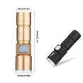 thumbnail image 2 of Lampe de Poche USB Mini Portative à DEL Professionnelle Lampe Torche Électronique Lampe Torche Extérieure Petites Lampes d'Urgence pour Camping Randonnée Pêche Or, 2 of 9