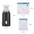thumbnail image 2 of Electric Pump With Storage Bags With Usb Cable 5 Storage Bags Rechargeable Portable For Travel Home Use Save Space Black, 2 of 7