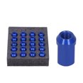 thumbnail image 3 of Écrous de Crantage Verrouillables, Écrous de Crantage Filetage 1.3 Po Hauteur M12x1.5 Pièces Accessoires de Roue pour Véhicule Couleur, Or, Rouge, Bleu, 3 of 8