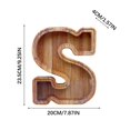 thumbnail image 4 of Boîte de Rangement en Bois pour Lettres Anglaises, Verre Transparent, 4 of 6