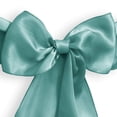 thumbnail image 4 of Lann's Linens - 100 Elegant Satin Wedding/Party Chair Cover Sashes/Bows - Ribbon Tie Back Sash - Turquoise, 4 of 4