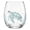 A, variant on SLYNSHome Stemless Wine Glass 2D Sea Animals, Ocean Themed Clear Tumbler With Seaweed And Star Design, Coastal Home Decor Drinkware For Sea Lovers