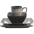 thumbnail image 2 of Gibson Elite Tequesta 16-Piece Square Dinnerware Set, Taupe, 2 of 6