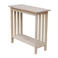 thumbnail image 1 of International Concepts Unfinished Natural Wood Mission Entry Table, 1 of 4