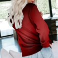 thumbnail image 4 of HKEJIAOI 2023 Haut Femme Col Rond Bloc de Couleur Manches Longues, 4 of 6